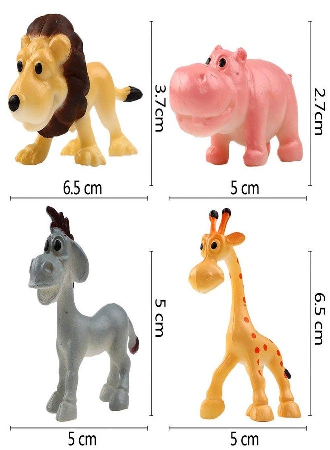 SHORO Cartoon Animal, Mini Plastic Wild Animals Models Toys Kit, Jungle Animal Figures Set for Children Educational Toy (Wild Animal, 24, Count) - Image 3